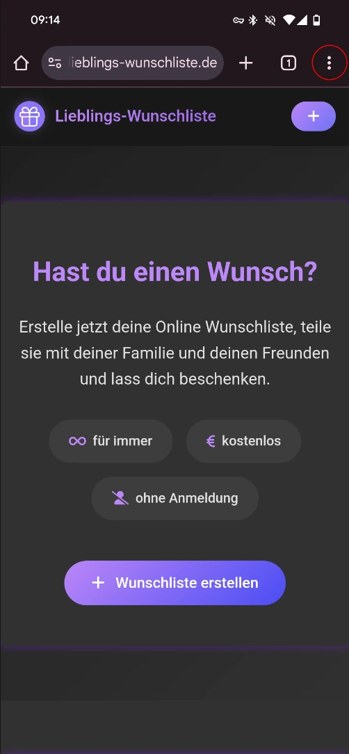 Chrome Schritt 1