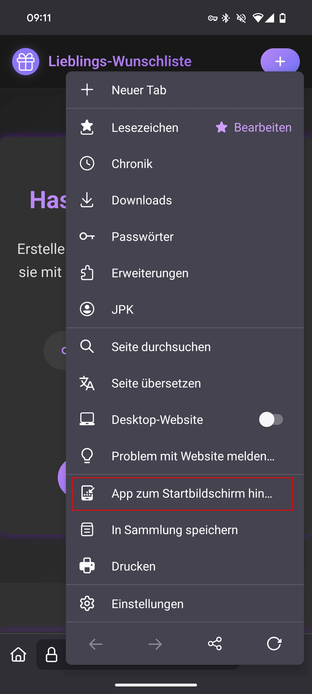 Firefox Schritt 2