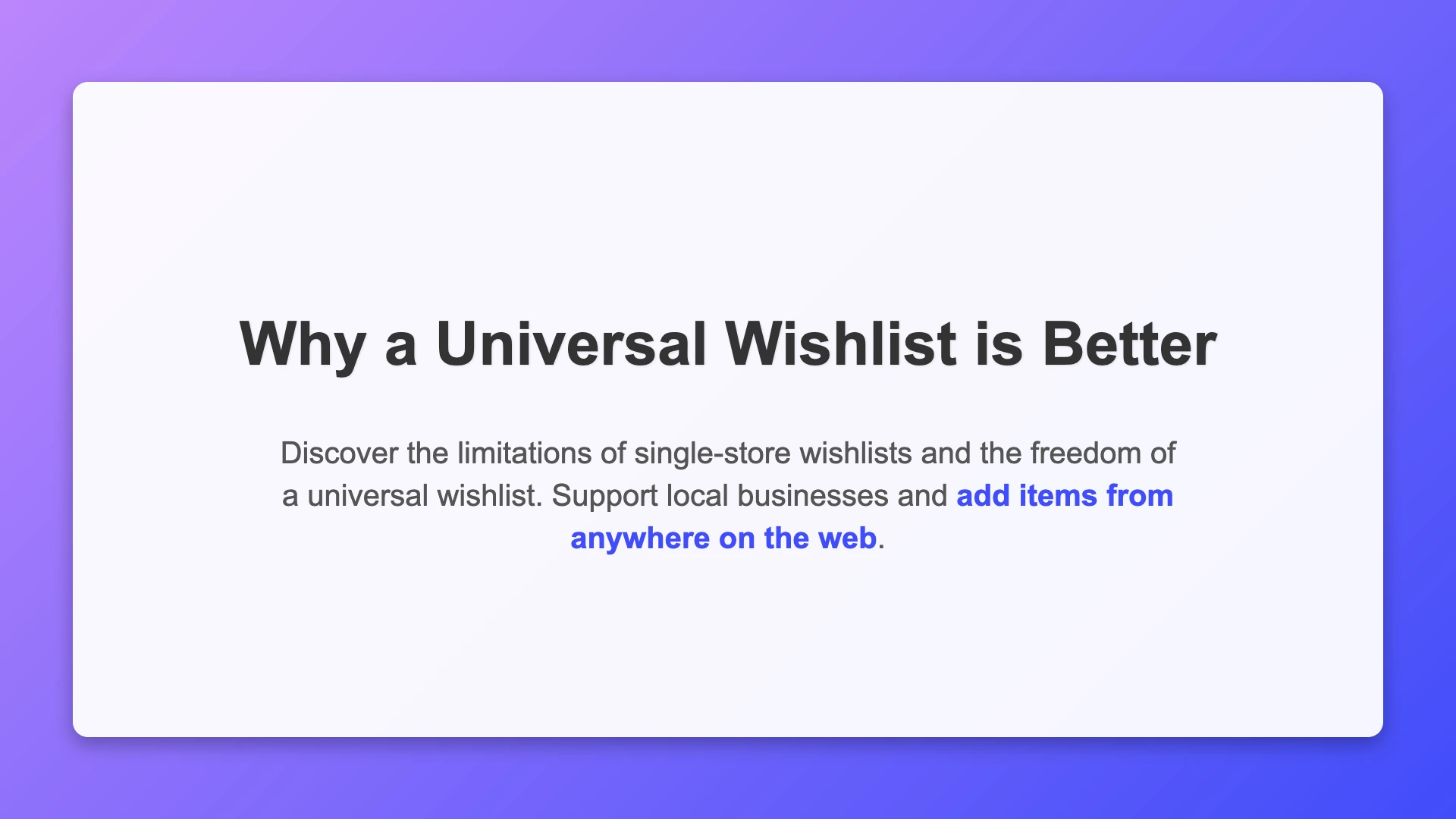 The Cool Trick Against Duplicate Gifts: So You Get Exactly What You Want