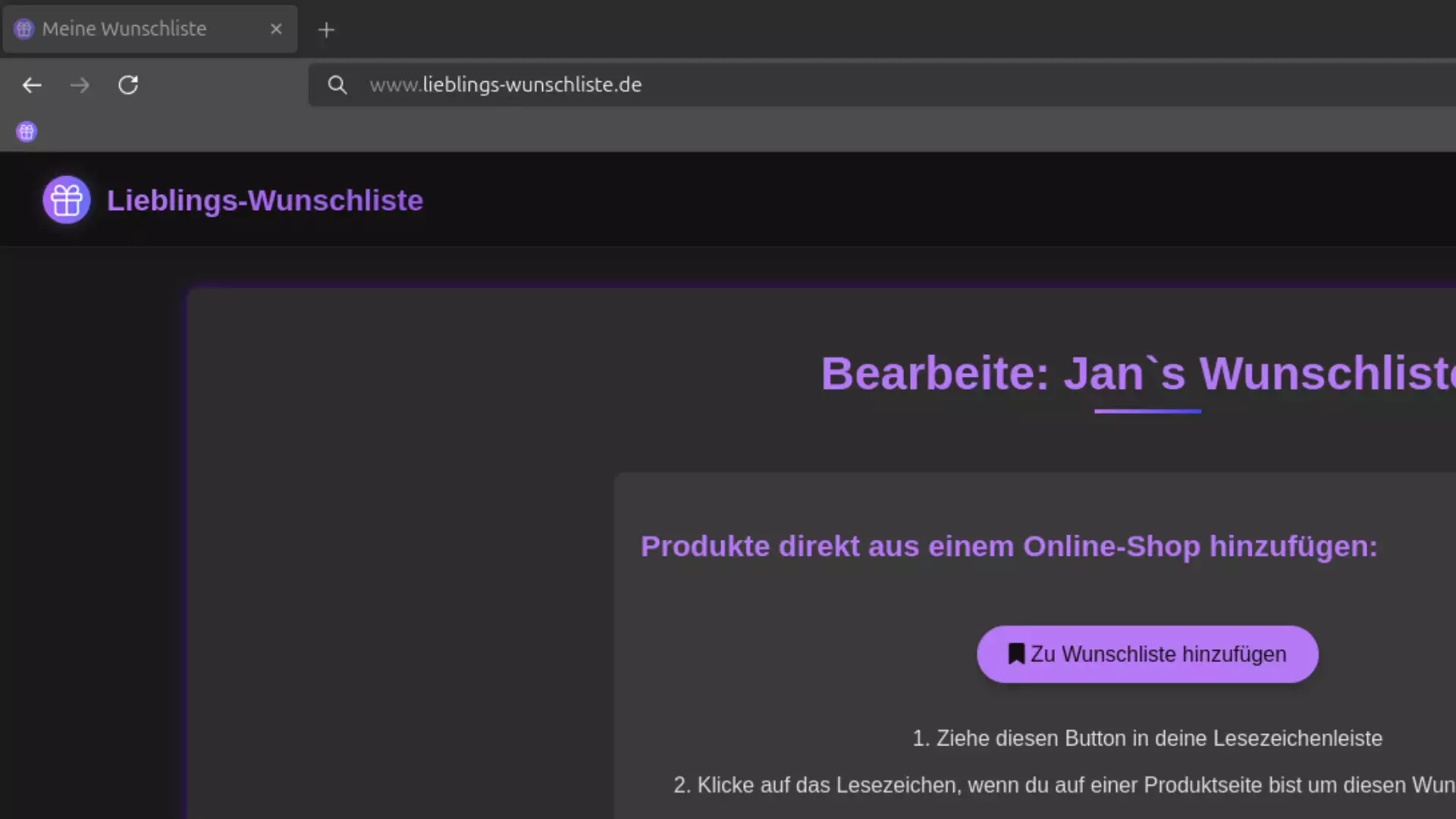 Bookmarklet Demo