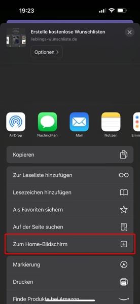 Safari Schritt 2
